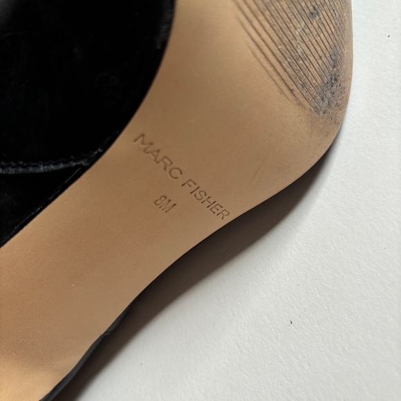 Marc Fisher Studded Leather Stiletto Boots - Picture 3 of 8